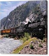 Durango And Silverton Steam Train, Colorado, Usa Canvas Print