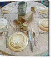 Dust Bowl Dinner Table Canvas Print