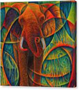 Dynamic Elephant - 3d Canvas Print