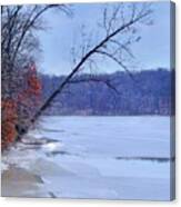 Eagle Lake In Winter Canvas Print