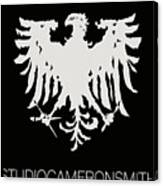 Eagle Logo, Black Canvas Print