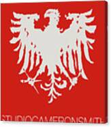 Eagle Logo, Red Canvas Print