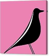 Eames House Bird On Pink Canvas Print