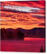 Early Morning Red Canvas Print