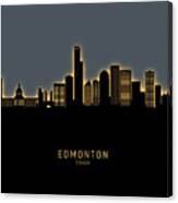 Edmonton Canada Skyline #10b Canvas Print