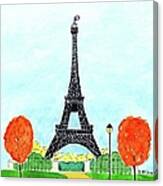 Eiffel Tower In The Fall Canvas Print