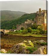 Eilean Donan Castle In The Loch Alsh At The Highlands Of Scotlan Canvas Print