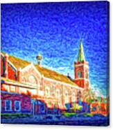 El Paso Train Station, Texas - Painting #2 Canvas Print