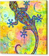 Electric Gecko Canvas Print