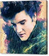 Elvis The King Canvas Print