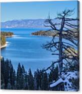 Emerald Bay Winter Blues Canvas Print