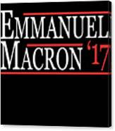 Emmanuel Macron Presidente 2017 Canvas Print