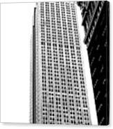 Empire State Building In Black And White Canvas Print