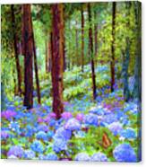 Endless Summer Blue Hydrangeas Canvas Print