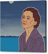 Environmental Prophet Rachel Carson -after The Artist Hiroshige Canvas Print