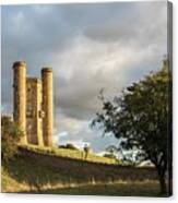 Evening Sunlight On Broadway Tower, Cotswolds, England, Uk Canvas Print