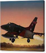 Evening Take Off Canvas Print