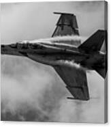 F18 In Black And White Canvas Print