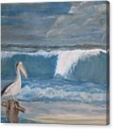 Facing The Storm - Watercolor Canvas Print