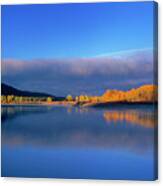 Fall Clouds Oxbow Bend Grand Tetons National Park Canvas Print
