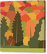 Fall Forest Canvas Print