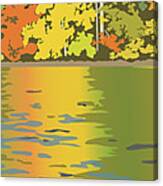 Fall Water Colors Canvas Print