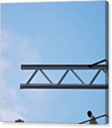 Fearless Sky Workers Canvas Print