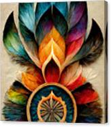 Feather Mandala Canvas Print