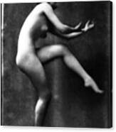 Female Nude Dancer - The Allegro Canvas Print