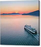 Ferry Sunset 2 Canvas Print