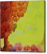 Fiery Foliage Canvas Print