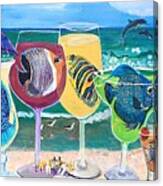 Fintastic Beach Party Canvas Print