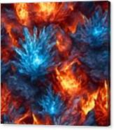 Fire And Ice Abstract 2023v4 Canvas Print