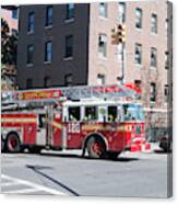 Fire Truck Brooklyn Canvas Print