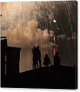 Firework Smoke Valparaiso Canvas Print