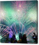 Fireworks At New Years Eve Canvas Print