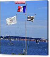 Flags By The Bay Canvas Print