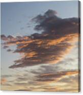 Cloud At Sunset, Like A Bird Canvas Print