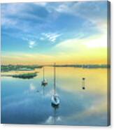 Floating On Morning Clouds Canvas Print