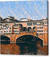 Florence, Ponte Vecchio - 09 Canvas Print