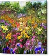 Flower Fields Russet Palette Canvas Print