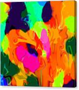 Flower In Bloom Abstract Canvas Print