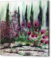 Southern Flower Garden Canvas Print