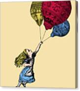 Flying Alice In Wonderland Canvas Print