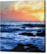 Flying Into The Sunset Canvas Print