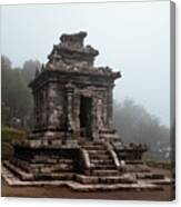 Fog At The Gedong Songo Temple Complex Canvas Print