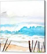 Foggy Beach Canvas Print