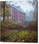 Foggy Morning At Kirbys Mill Canvas Print