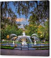 Forsyth Park Fountain Canvas Print