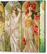 Mary Golay,Four Flower Maidens,large wall art,framed wall art,canvas wall art,large canvas,M1868